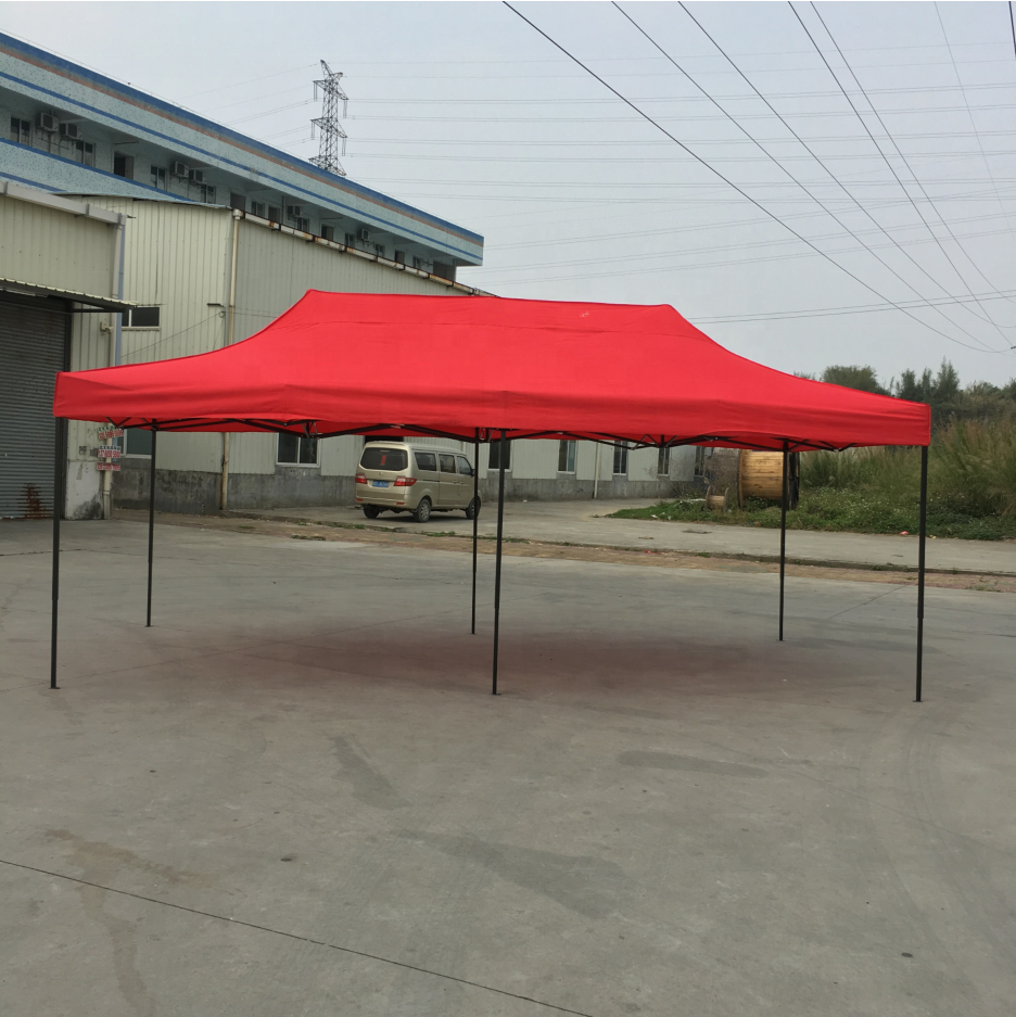 Guangdong Heshan factory wholesale Promotion Outdoor Heavy Duty Canopy Tent Steel Frame 3x6m Folding Gazebo