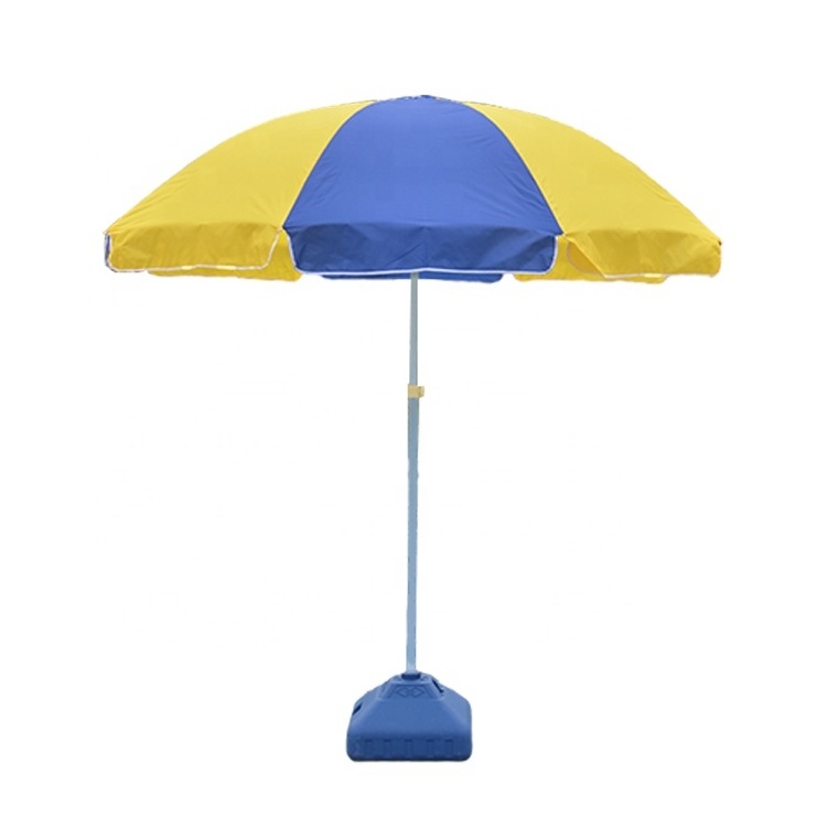 High Quality Uv Protection Outdoor Parasols Big Sun Umbrella Stainless Steel Advertising Beach Umbrella Custom logo