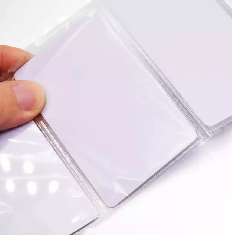 CR80 Plastic 13.56Mhz F08 chip RFID Blank white pvc cards