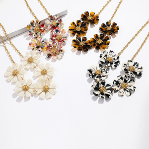 Colorful Leopard Short Necklace New Style Acetic Acid fashion jewelry necklaces