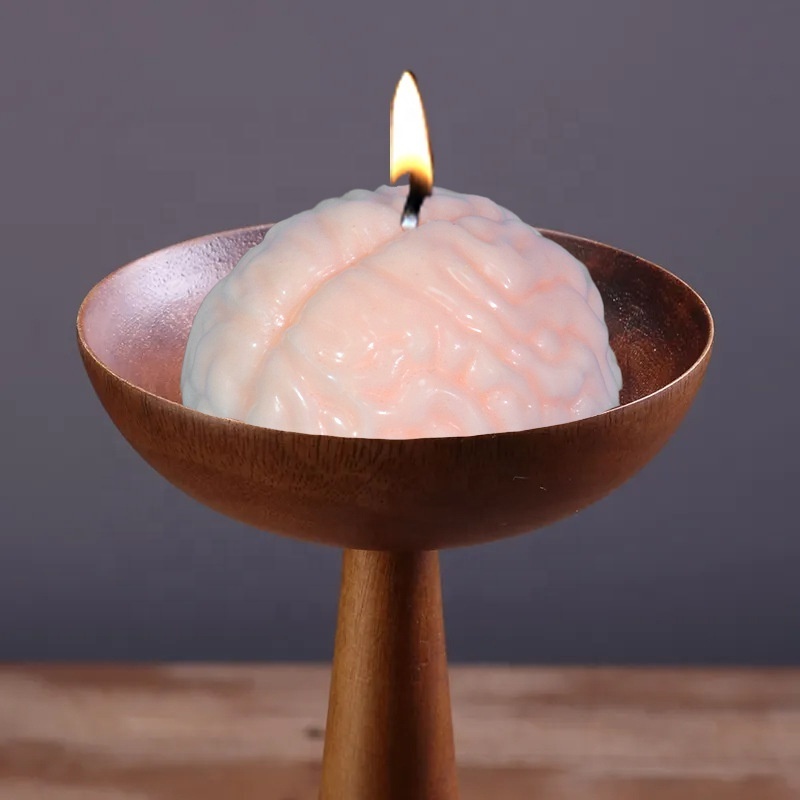 DIY Mold Halloween Human Brain Candle Specimen Decoration Silicone Mold