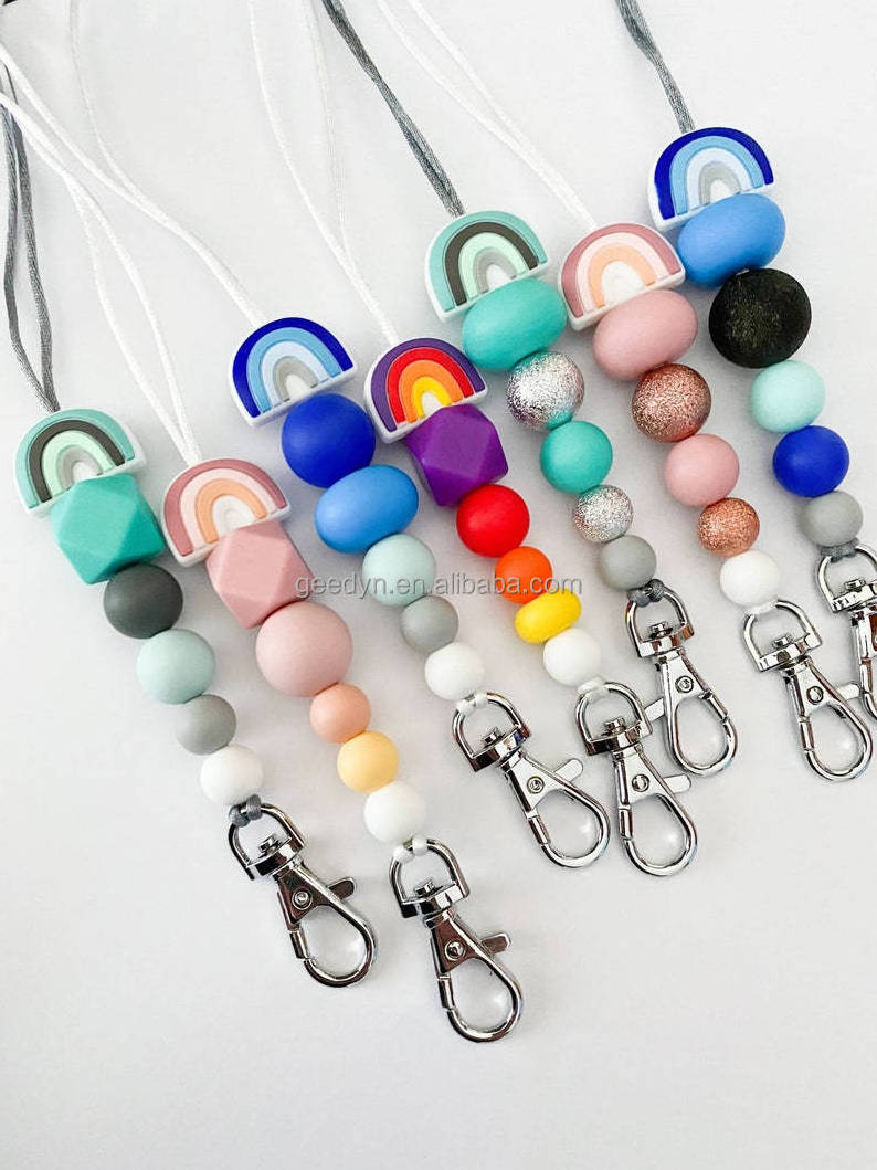 Silicone Beads Wholesale For Pen Making Diy Silicone Focal Beads Make Keychain Lanyard Custom Cow Letter Wooden Bead