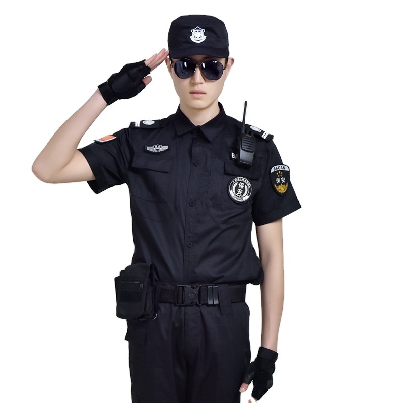 summer short sleeve security guard suit uniform