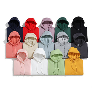 350GSM wholesale custom logo cotton oversized blank heavyweight luxury best quality plain pullover men's french terry hoodies