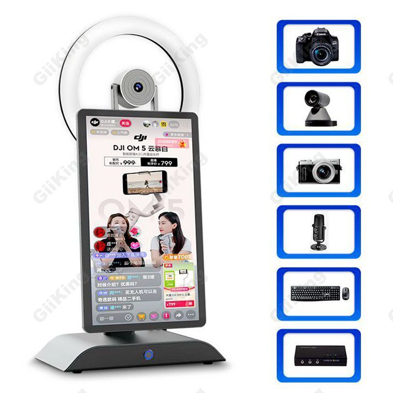 Desktop Camera Video Audio All In One Live Streaming Machine Broadcast Equipment for Tiktok Ins Facebook