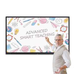 2023 Professional Smart Teaching Board OPS Led Touch Screen Whiteboard With Stand White Interactive Boards For School