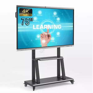 Manufacturer Price Smart Whiteboard Android OPS 4K Multi Touch Interactive Flat Panel Boards