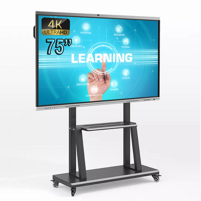 Manufacturer Price 75 Inch Smart Whiteboard Android OPS 4K Infrared Multi Touch Interactive Flat Panel Interactive Boards 75