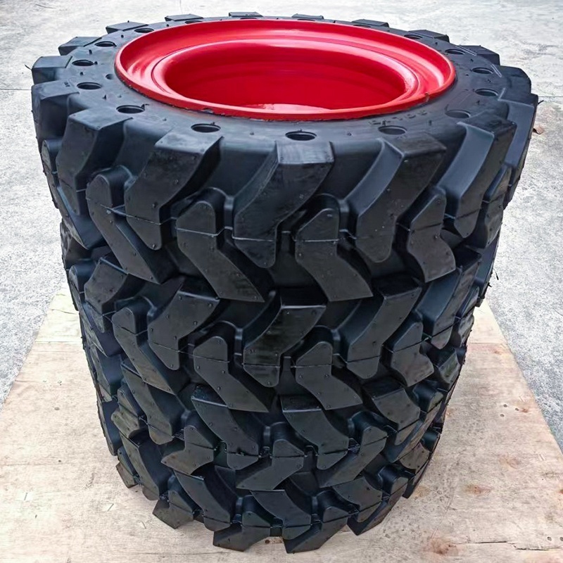 Skid Steer Loader Solid Tires Size 5.70-12 for S70 Grey Tyre Car 10 Pcs Nature Rubber 7-10 Working Days Top-quality Tyre CN;JIA