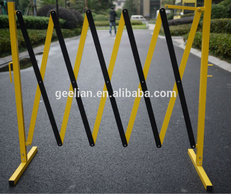 retractable barricades/metal expandable road safety fence barricade Metal Safety Barrier