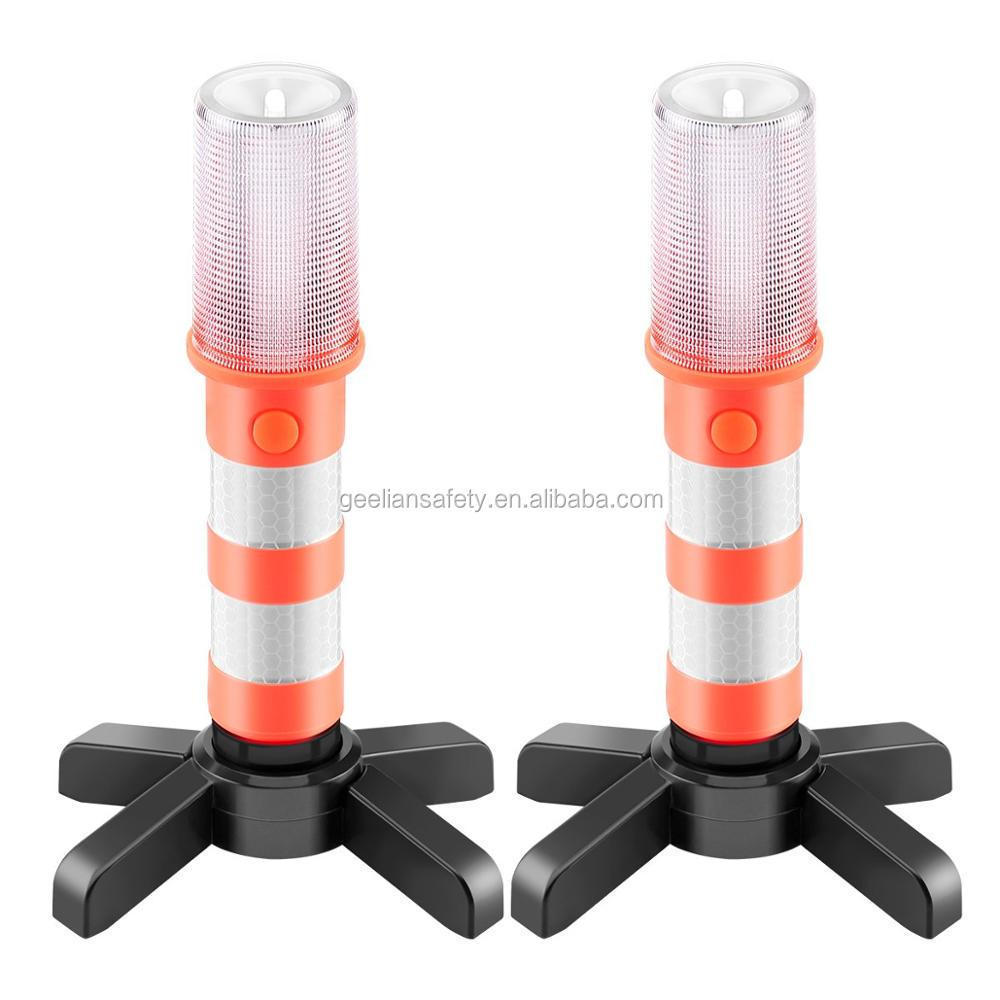 GEELIAN Emergency Traffic Road Safety LED Signal Stick Rechargeable LED Flashing Roadside Flare