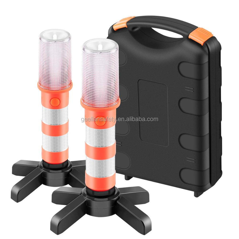 GEELIAN Emergency Traffic Road Safety LED Signal Stick Rechargeable LED Flashing Roadside Flare