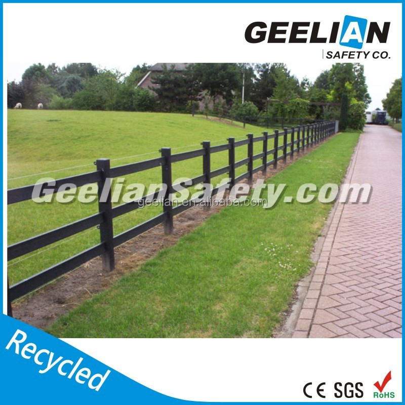 PVC vinyl fence post/ PVC plastic black used pool fences / PVC valla de jardin