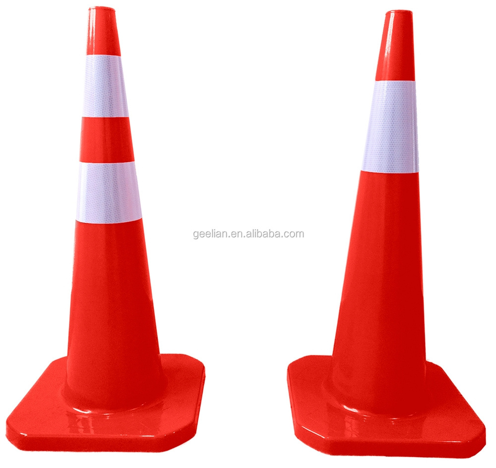 700MM Traffic Safety Reflective Road Cone PVC 28 Inch Orange Safety Cones