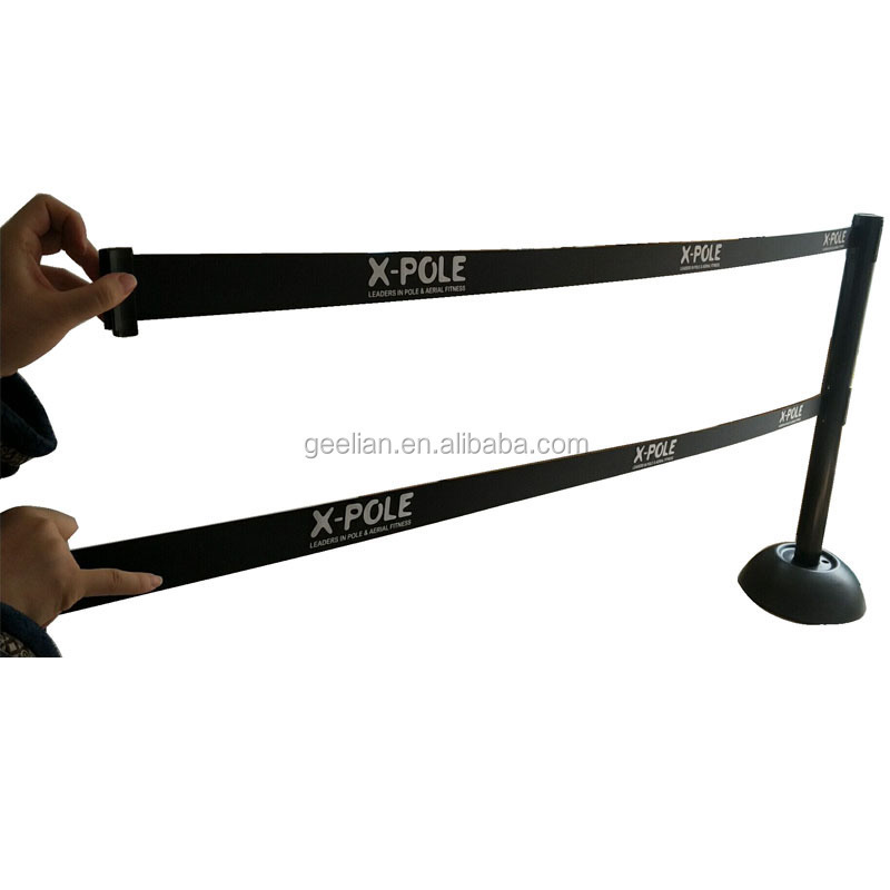 Weighted PE Base and PVC Poles Retractable Queue Posts, Economy Belt Stanchion Wholesale