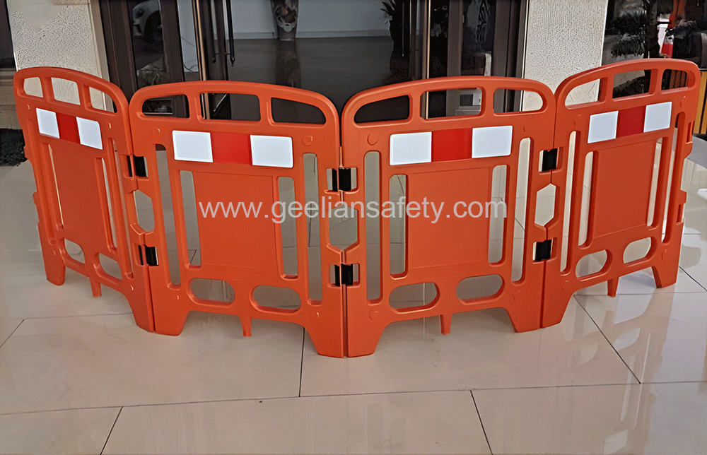 Temporary portable plastic spike barrier traffic spikes fence Newest and favorable Concert Mojo Barricade Crowd Control Barrier