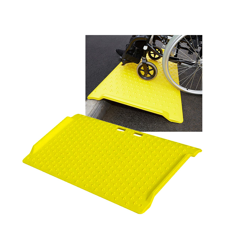 Temporary wheelchair ramps plastic leveling handicap portable wheelchair ramp for Cable Protector