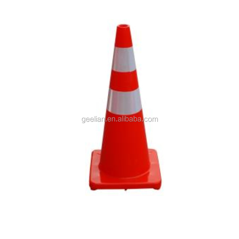 100cm Soft PE Traffic Cone With Rubber Base,Durable Reflective Cone Used In Construction