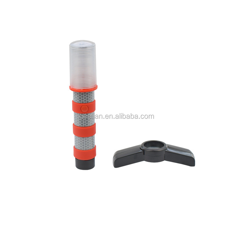 LED Multi-function Traffic Road Safety Control Traffic Warning Light Emergency Baton Safety Flashlight