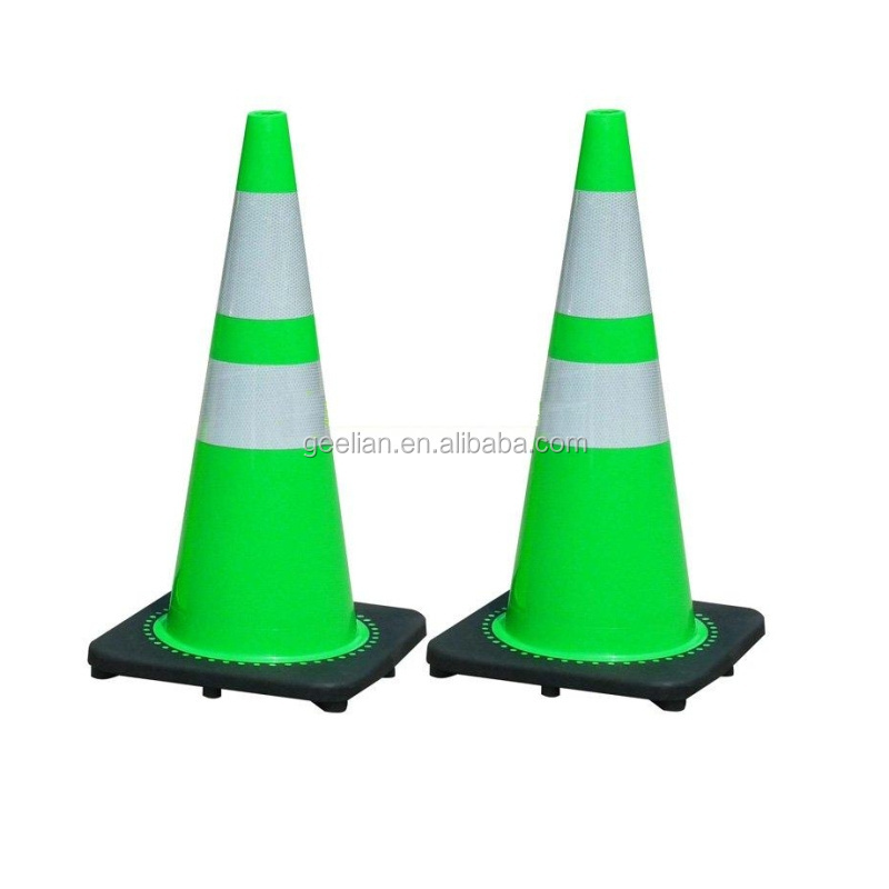 100cm Soft PE Traffic Cone With Rubber Base,Durable Reflective Cone Used In Construction