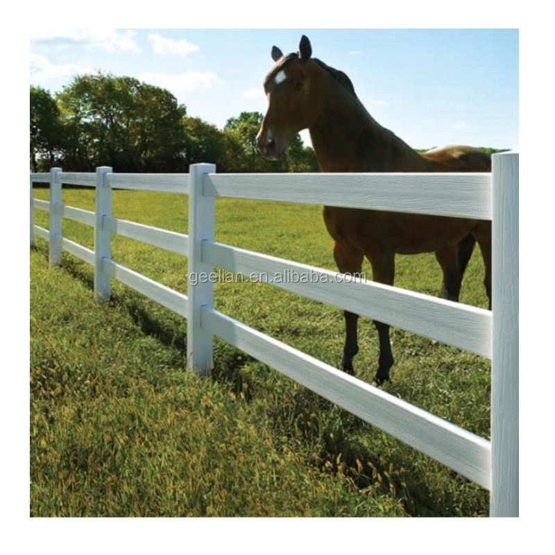 2020 best selling cheap vinyl fence PVC horse fence for sale used