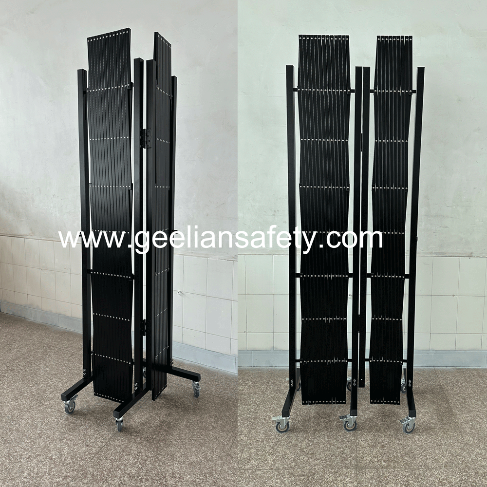 Road Plastic fence retractable belt barricade Crowd Control safety barrier Mobile Expandable Barricades