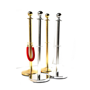 Traffic Crowd Control Walkway Black Gold Queue Bollard Red Carpet Velvet Rope Poles Stands Post Barrier Stanchion