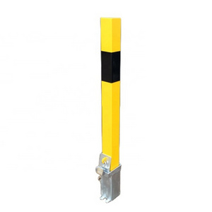 Steel Surface Mounted Security Yellow Pipe Safety Fixed Bollard