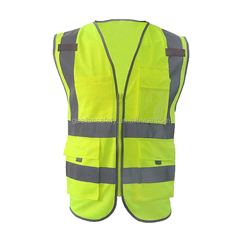 100 cotton adult construction worker vest costume heavy duty safety breakaway safety vest with pockets