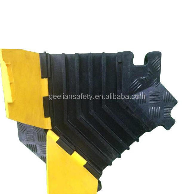 yellow jacket rubber threshold ramp for garage 5 channel yellow road safety outdoor flooring rubber cable ramp center road humps