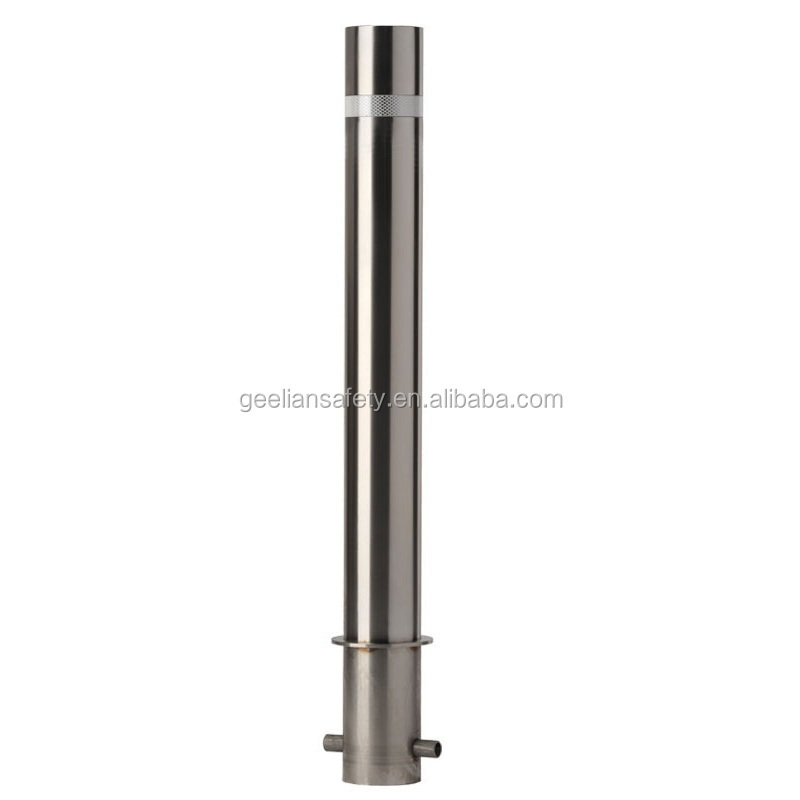 Geelian Customized logo stainless steel 304 flexible metal event saftey bollards