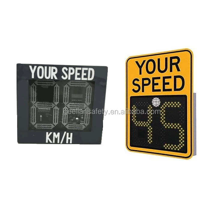 Road Safety Meter Sensor Limit Detector Display Sign Doppler Solar or AC Radar Speed Indicator speed radar for hockey