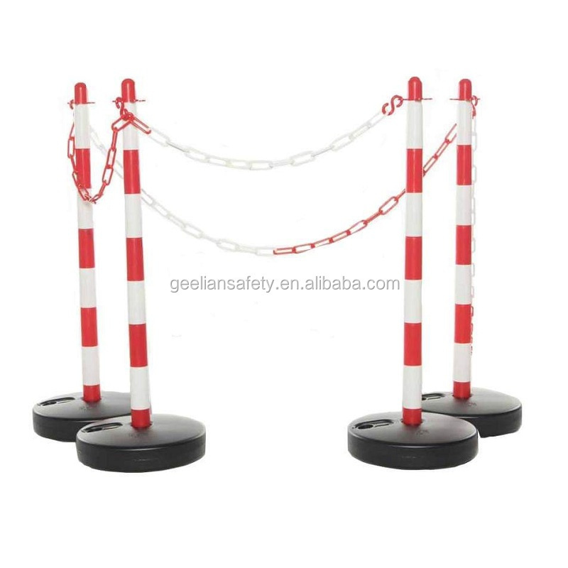 Safety Products Parking Lot Reflective Road Plastic Chain Barriers Post plastic barrier post