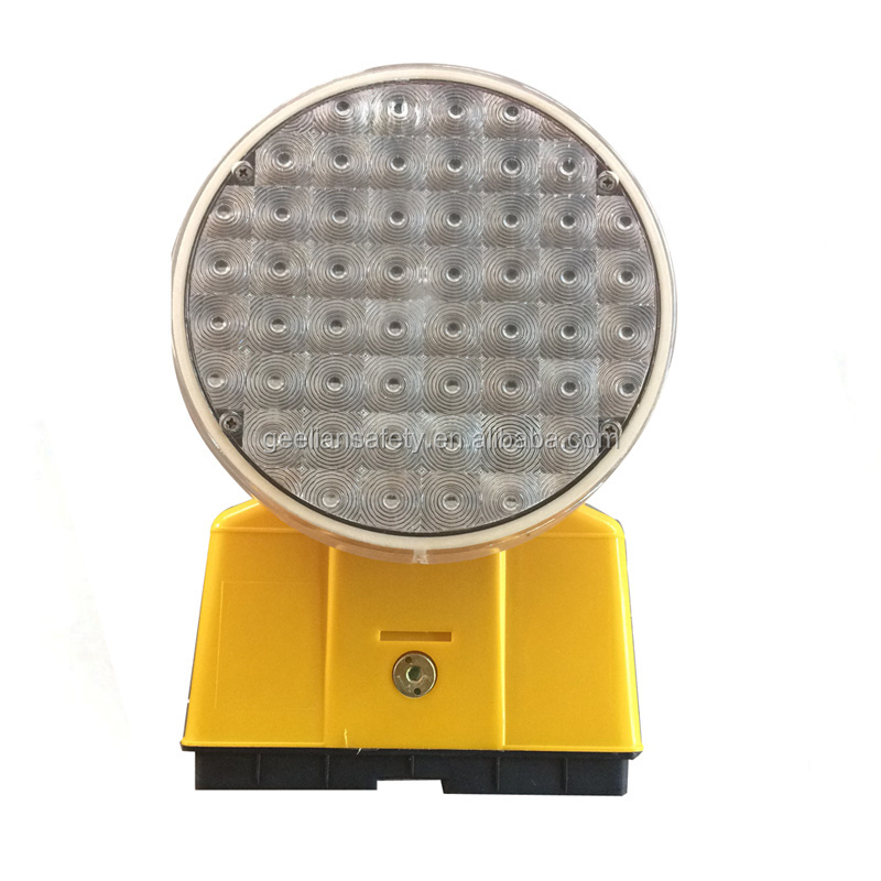 Magnetic solar powered new design synchronous flicker traffic cone light blinking road warning light LED traffic signal light