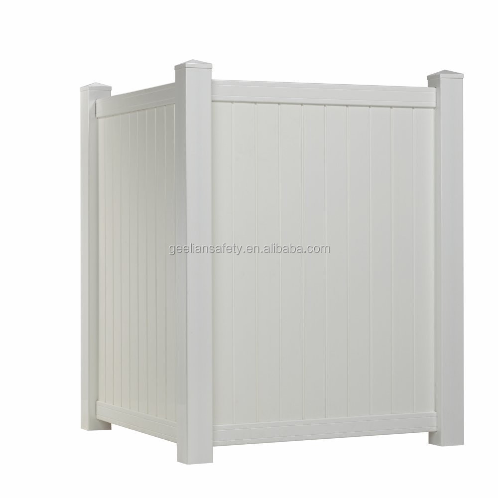 UV-Resistant used cheap White Plastic PVC Vinyl privacy fence panels for sale