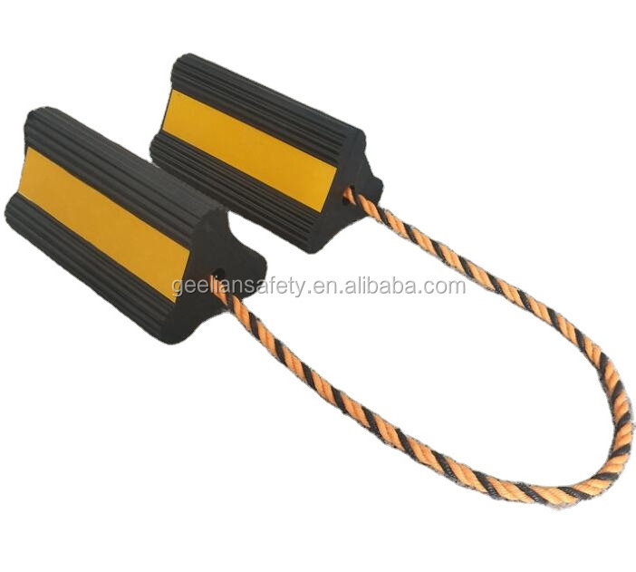 Aircraft Rubber Wheel Chock /rubber Wheel Chock for Parking Parking Lift Woven Bag Durable Geelian Outdoor CN;SIC GL-782 165mm