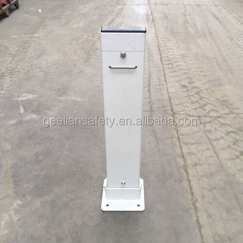 Car Parking Folding Down Steel Board Key Traffic Barrier Post Durable Foldable Removable Bollard collapsible bollard