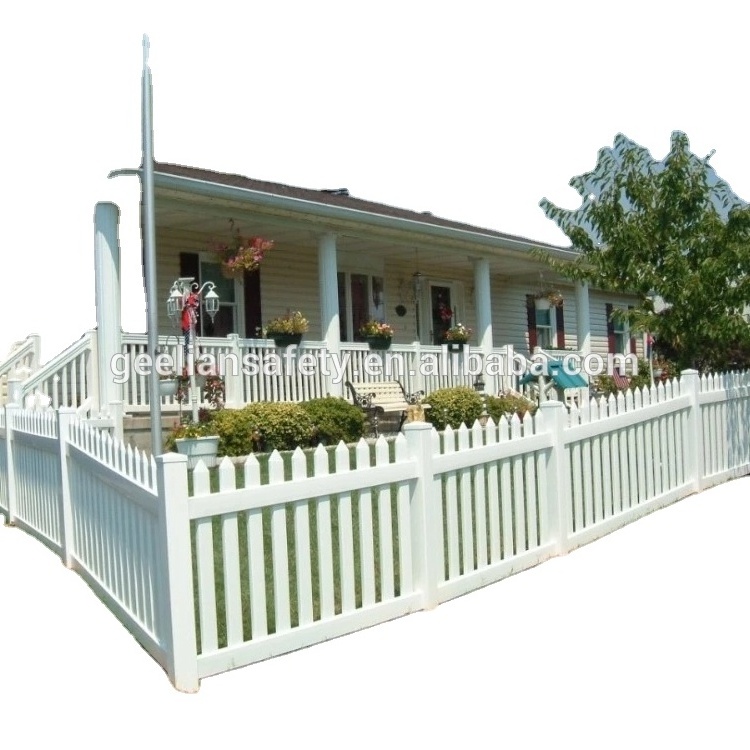 Plastic Vinyl Garden Picket Fence Temporary Fencing for Sale Cheap Used Hot Selling White Pvc Coated Horse Fence Modern Outdoor