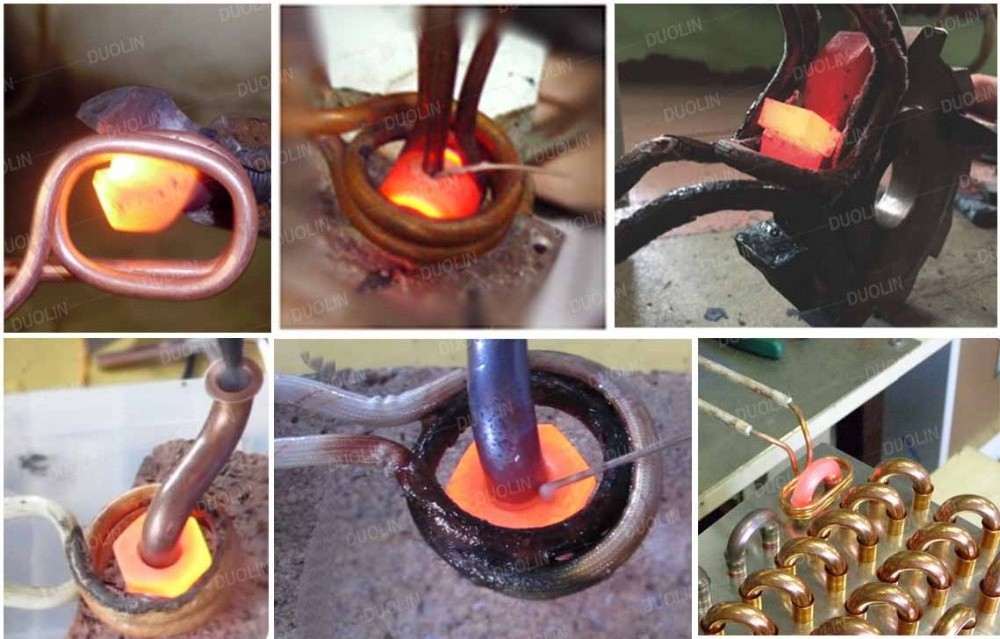 Handheld Induction heater Brazing Welding Copper, Brass Pipe Joint tube  brazing transformer copper bar connector