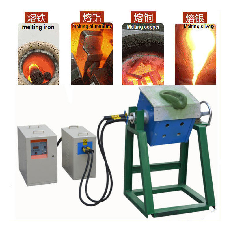 Induction  Melting dumping furnace Melting Aluminium Steel stainless steel Gold silver melting furnace