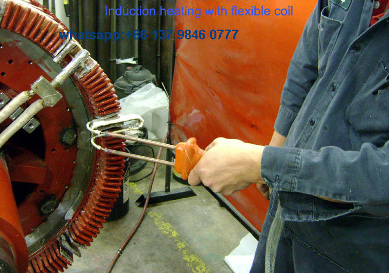 Handheld Induction heater Brazing Welding Copper, Brass Pipe Joint tube  brazing transformer copper bar connector