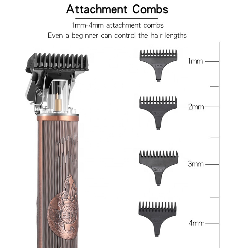 HTC AT-178 Professional Cordless Ornate Hair Clipper Trimmer For Men Balding Fading Clipper