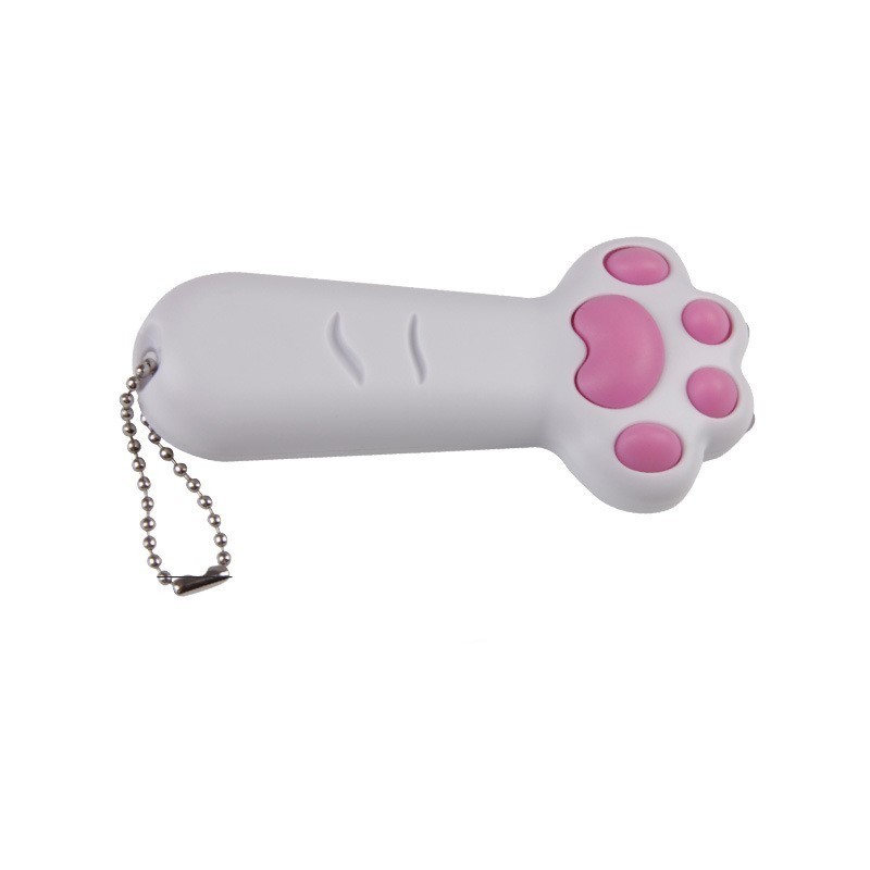 Ergonomic Manufacturing Cute Paw Shaped Attractive Wand Laser Beam Interactive Chasing Cat Laser Toy For Kittens