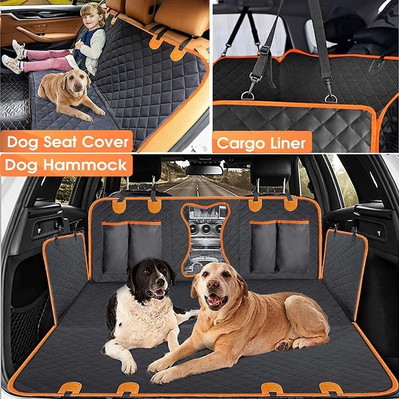 Universal Heavy Duty Scratch Proof Oxford Material Durable Waterproof Odorless Pet Dog Car Seat Cover Hammock For Pets Traveling