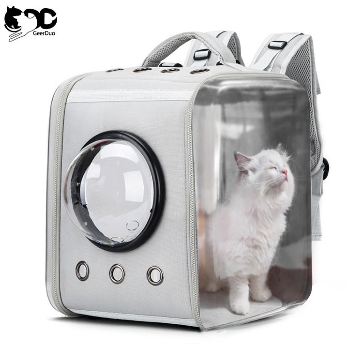 Geerduo Airline Approved Transparent Pet Dog Cat EVA Travel Carrier Backpacks Bag for Small Medium Dogs Cats