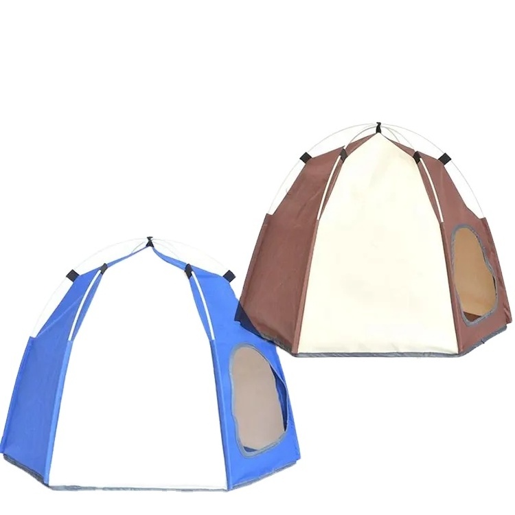 Geerduo Durable  Oxford Easy Folding Four Season Use Dog Cat Pet Pop up Tent for Outdoor Yard Camping Travel Beach