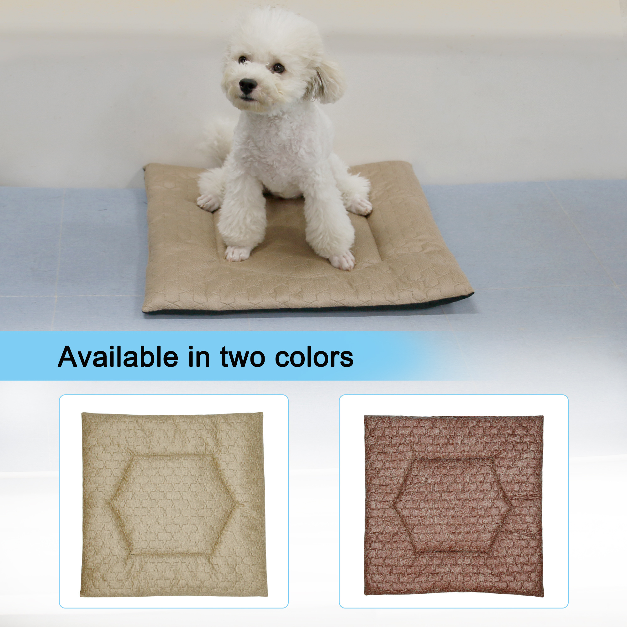 Soft Anti-Sliding Washable Breathable Summer Cooling Sleeping Pet Cat Dog Pad Mat Bed for Small Medium Large Dogs Cats