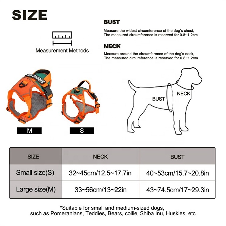 Geerduo Wholesale Multi-size No Pull Training Walking Adjustable Reflective Tactical Pet Dog Vest Harness