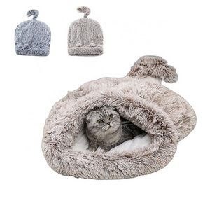 Best Quality Safe Material Washable Indoor Self Warming Cozy Plush Pet Bed Style Dog Cat Sleeping Bag