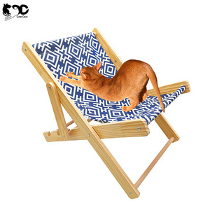 Geerduo Portable Folding Pet Furniture Adjustable Elevate Cat Bouncer Puppy Dog Rocking Sleep Bed Chair